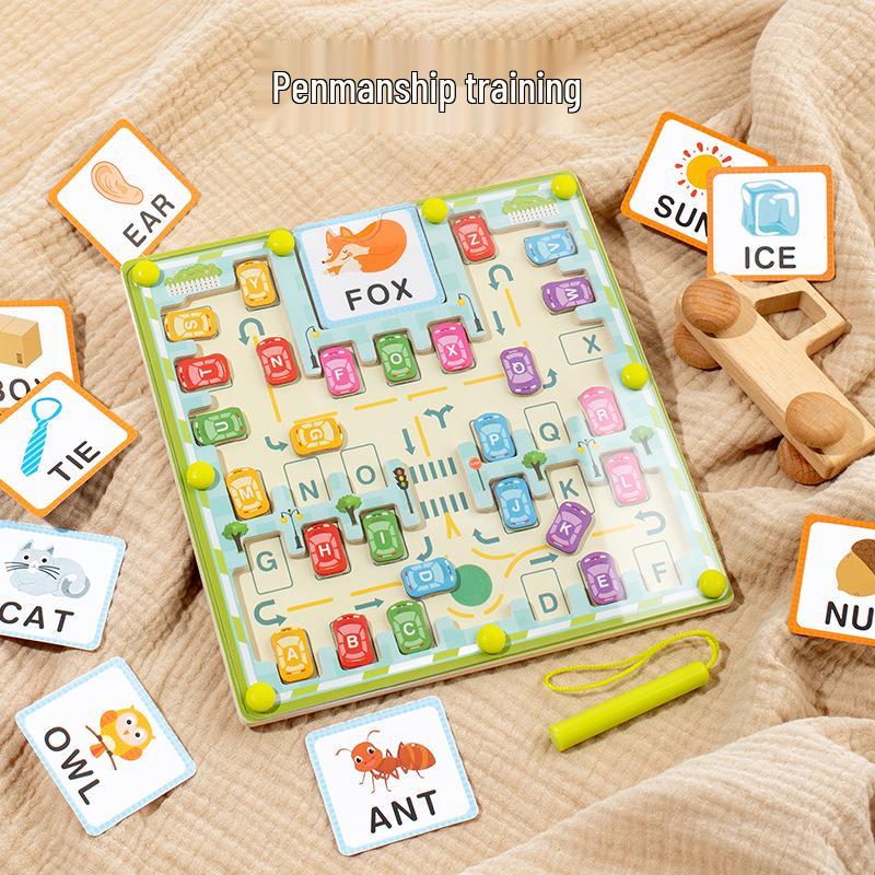 Magnetic Marble Maze Toy: Toddler Parking Lot & Magnet Puzzle for Early Education and Logical Thinking
Magnetic Marble Maze Toy: Toddler Parking Lot & Magnet Puzzle for Early Education and Logical Thinking