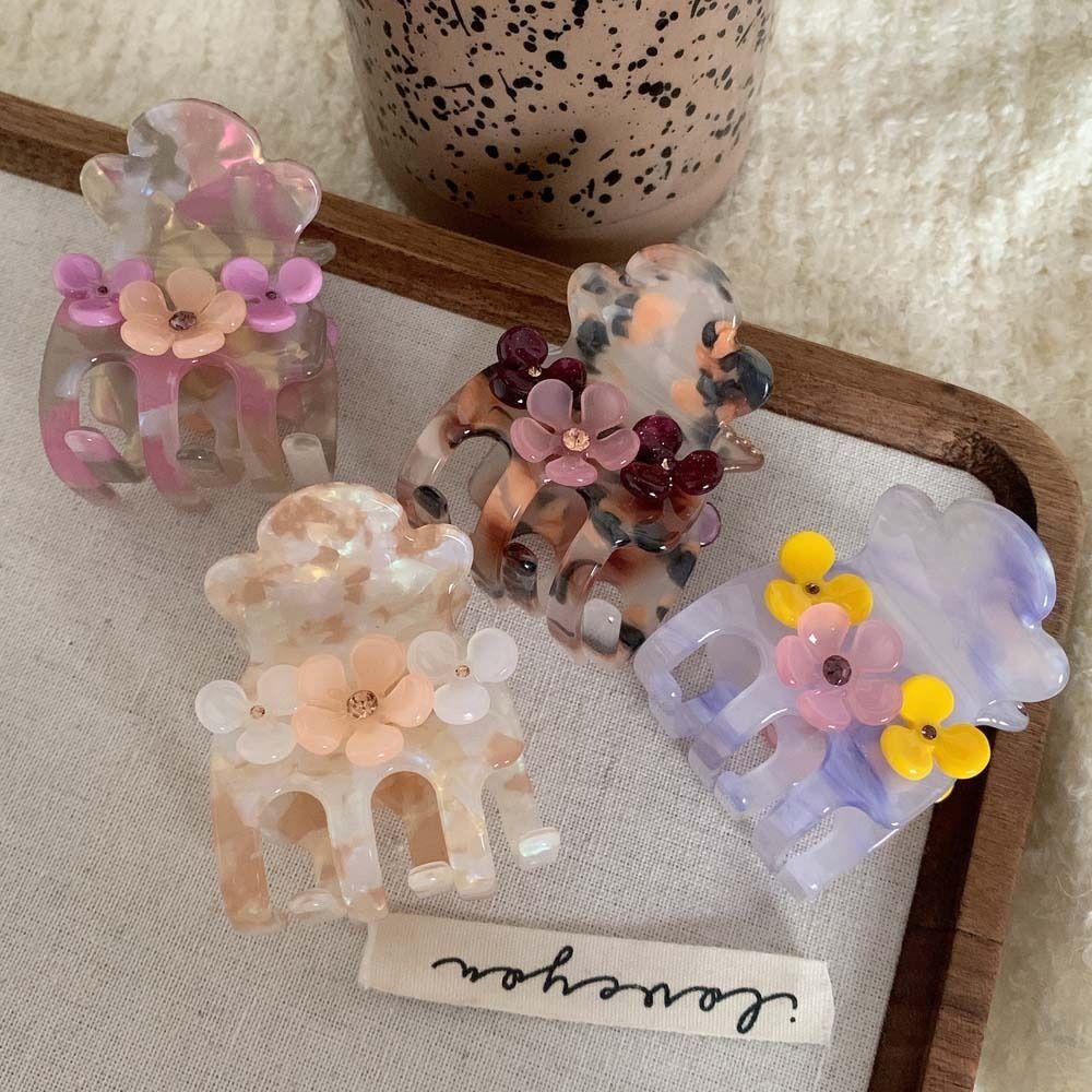 Crystal Flower Hair Clip Hairpins Zircon Hairgrip Creative Small Acetate Hair Claw Female/Girls
Crystal Flower Hair Clip Hairpins Zircon Hairgrip Creative Small Acetate Hair Claw Female/Girls