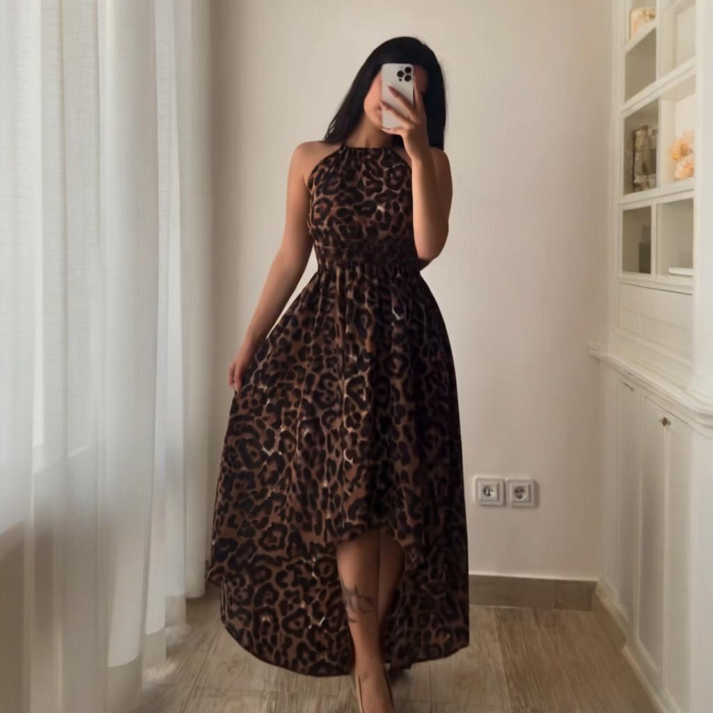 Летнее платье без рукавов с леопардовым принтом, женское, сексуальное, облегающее, повседневное Extra Large цветной печати леопарда
Летнее платье без рукавов с леопардовым принтом, женское, сексуальное, облегающее, повседневное Extra Large цветной печати леопарда