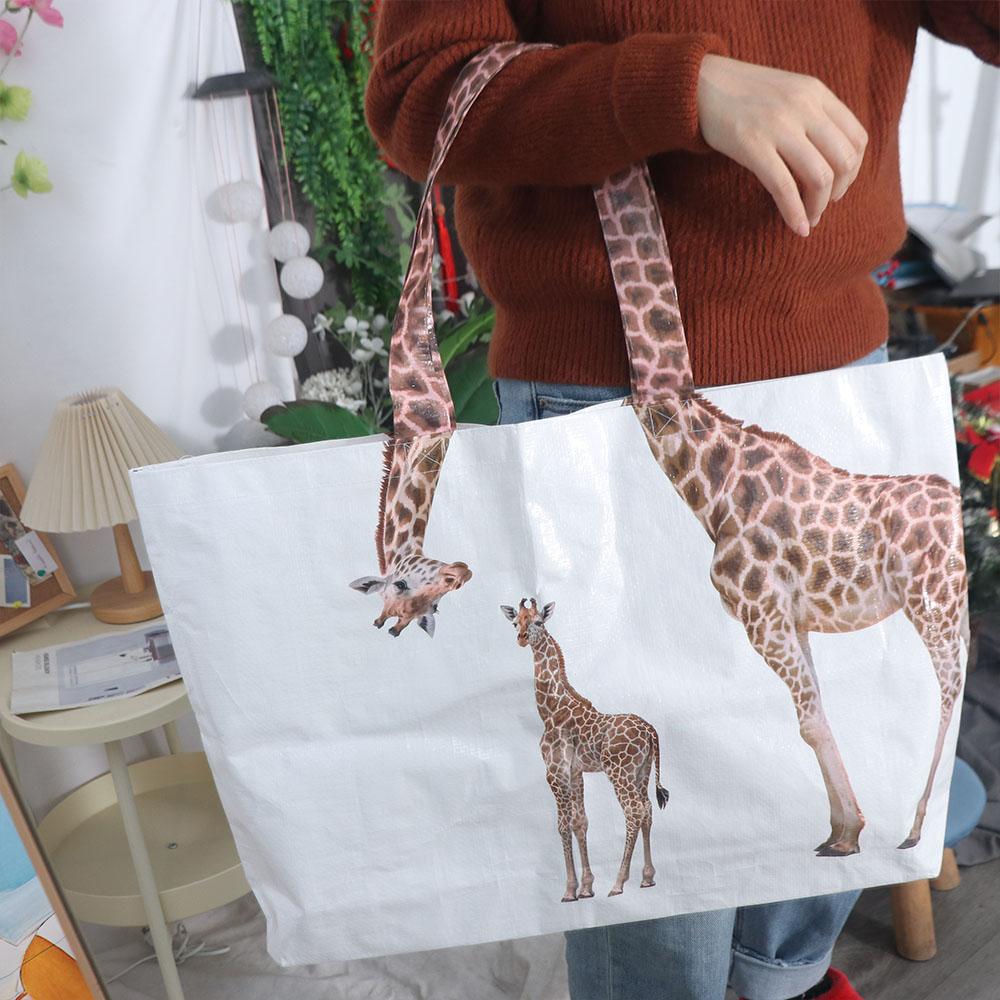 Creative Eco Bag Large Capacity Woven Bag Fashion Giraffe Shopping Bag Women
Creative Eco Bag Large Capacity Woven Bag Fashion Giraffe Shopping Bag Women