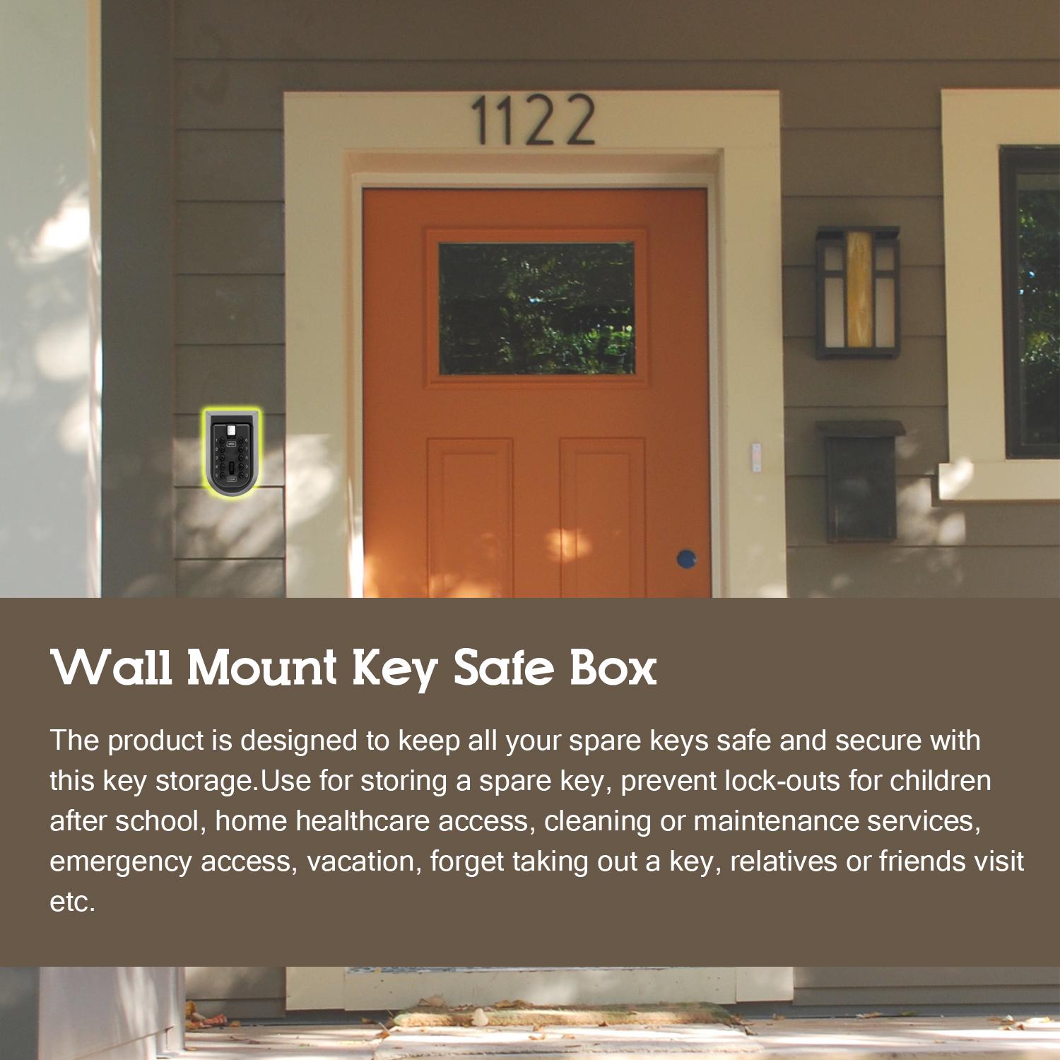Key Safe Box Aluminium Alloy Wall Mounted Home Password Security Lock Storage Boxes with
Key Safe Box Aluminium Alloy Wall Mounted Home Password Security Lock Storage Boxes with