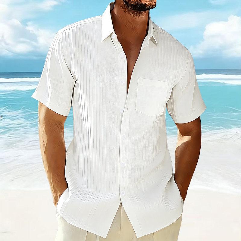 Men s Summer Fashion Striped Folds Short Sleeve Hawaiian Shirt Casual Solid Pocket Beach Holiday Shirts Stylish Mens Daily Work 2XL
Men s Summer Fashion Striped Folds Short Sleeve Hawaiian Shirt Casual Solid Pocket Beach Holiday Shirts Stylish Mens Daily Work 2XL