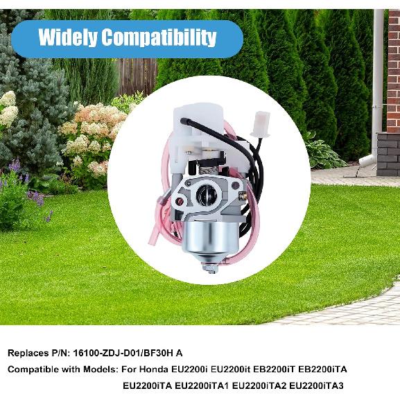 P15D-2 Carburetor Fit for Honda EU2200i EU2200it Inverter Generator Replace 16100-ZDJ-D01 BF30H A, Carb Tune Up Kit with Fuel Filter and Gaskets
P15D-2 Carburetor Fit for Honda EU2200i EU2200it Inverter Generator Replace 16100-ZDJ-D01 BF30H A, Carb Tune Up Kit with Fuel Filter and Gaskets
