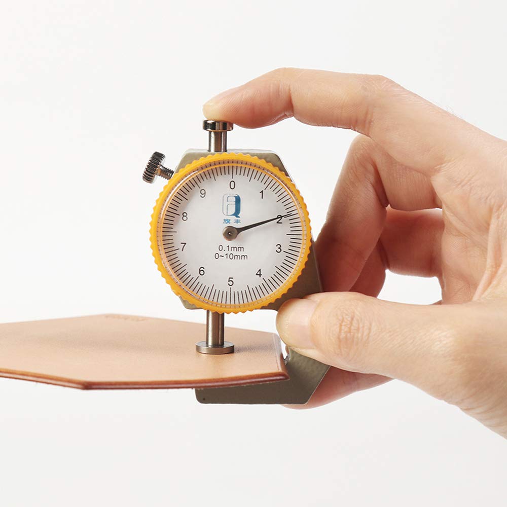 Flat Head Thickness Gauge 0-10mm High Precision Aluminum Alloy Leather Metal Paper Thickness Meter Type A
Flat Head Thickness Gauge 0-10mm High Precision Aluminum Alloy Leather Metal Paper Thickness Meter Type A