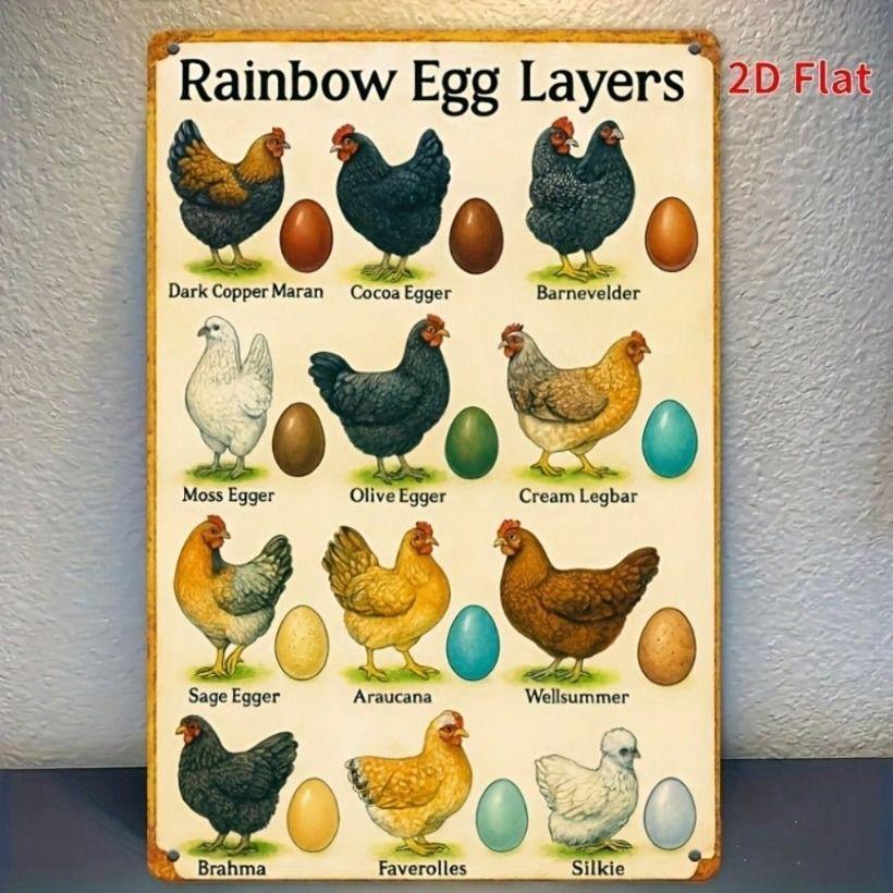 Vintage Metal Chicken Wall Decor, Retro Tin Sign for Kitchen Pub
Vintage Metal Chicken Wall Decor, Retro Tin Sign for Kitchen Pub