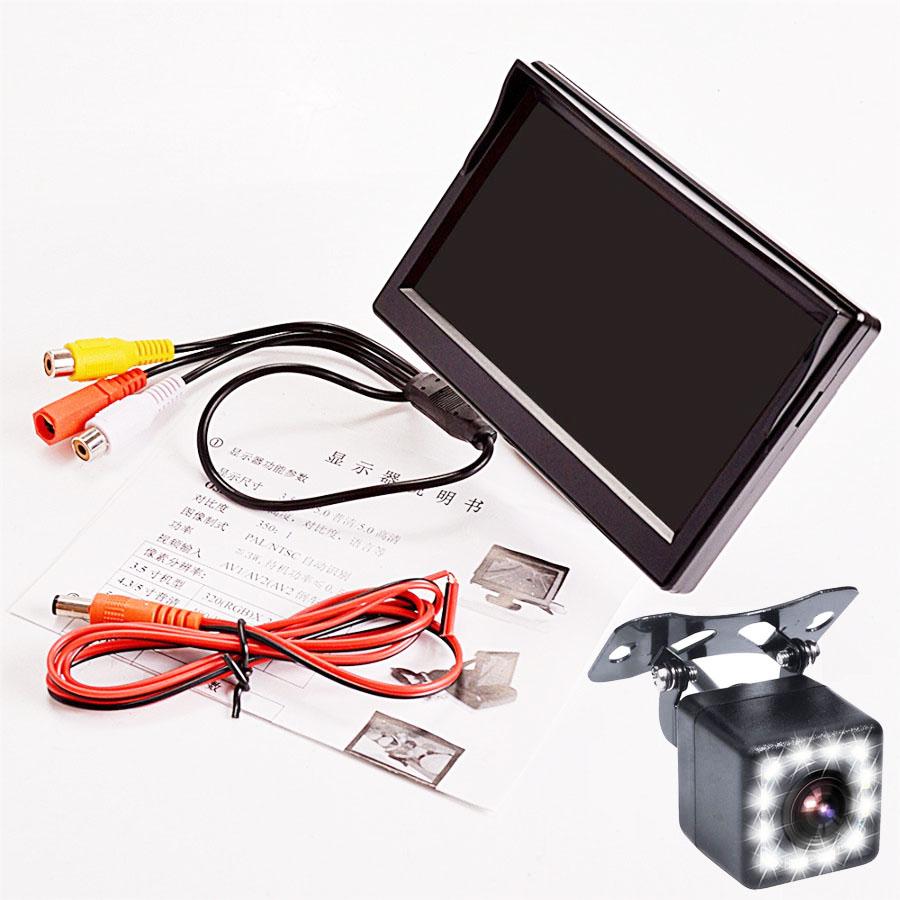 5 Inch Car Monitor TFT LCD HD Digital LED Night vision Reverse Parking Waterproof with 12LED Dynamic track Camera
5 Inch Car Monitor TFT LCD HD Digital LED Night vision Reverse Parking Waterproof with 12LED Dynamic track Camera