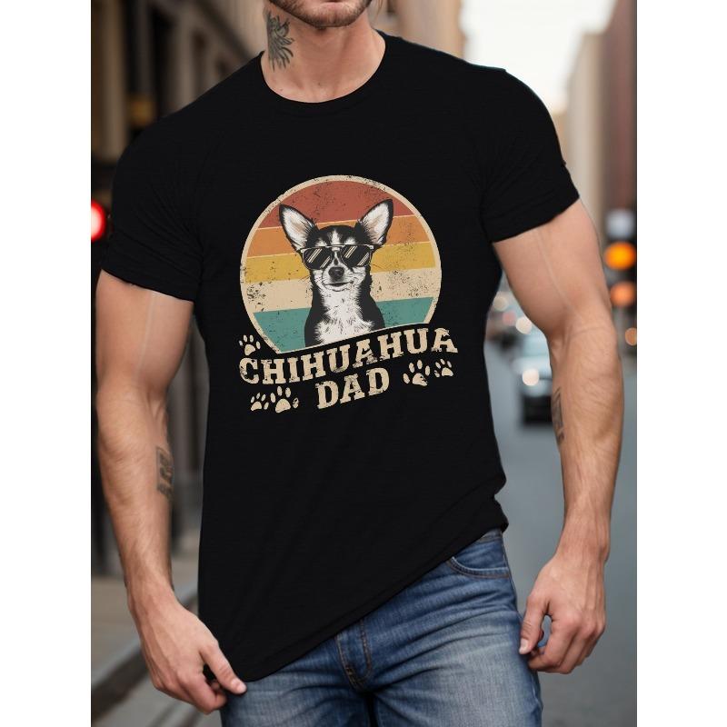 Chihuahua Dad Graphic T-Shirt, Casual Crew Neck, Regular Fit, Geometric Pattern, Slight Stretch, for Summer, Adult, Big & Tall XL
Chihuahua Dad Graphic T-Shirt, Casual Crew Neck, Regular Fit, Geometric Pattern, Slight Stretch, for Summer, Adult, Big & Tall XL