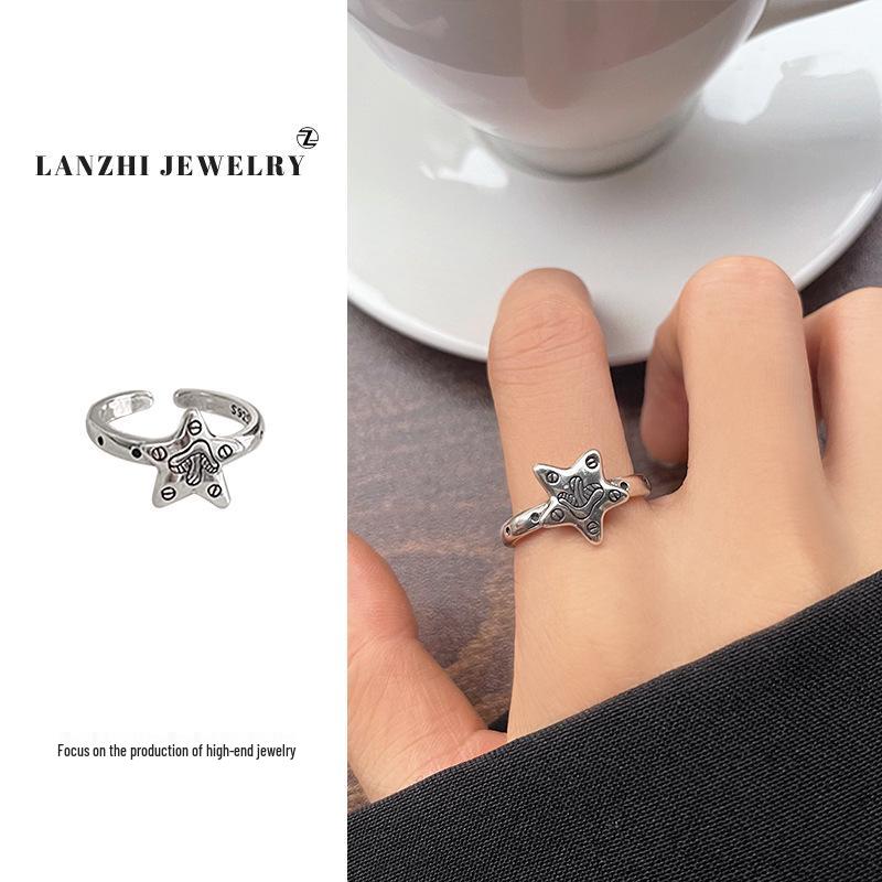 Lan Zhi Кольцо из стерлингового серебра 925 пробы с открытым дизайном в виде звезды и гриба для женщин Adjustable Open
Lan Zhi Кольцо из стерлингового серебра 925 пробы с открытым дизайном в виде звезды и гриба для женщин Adjustable Open