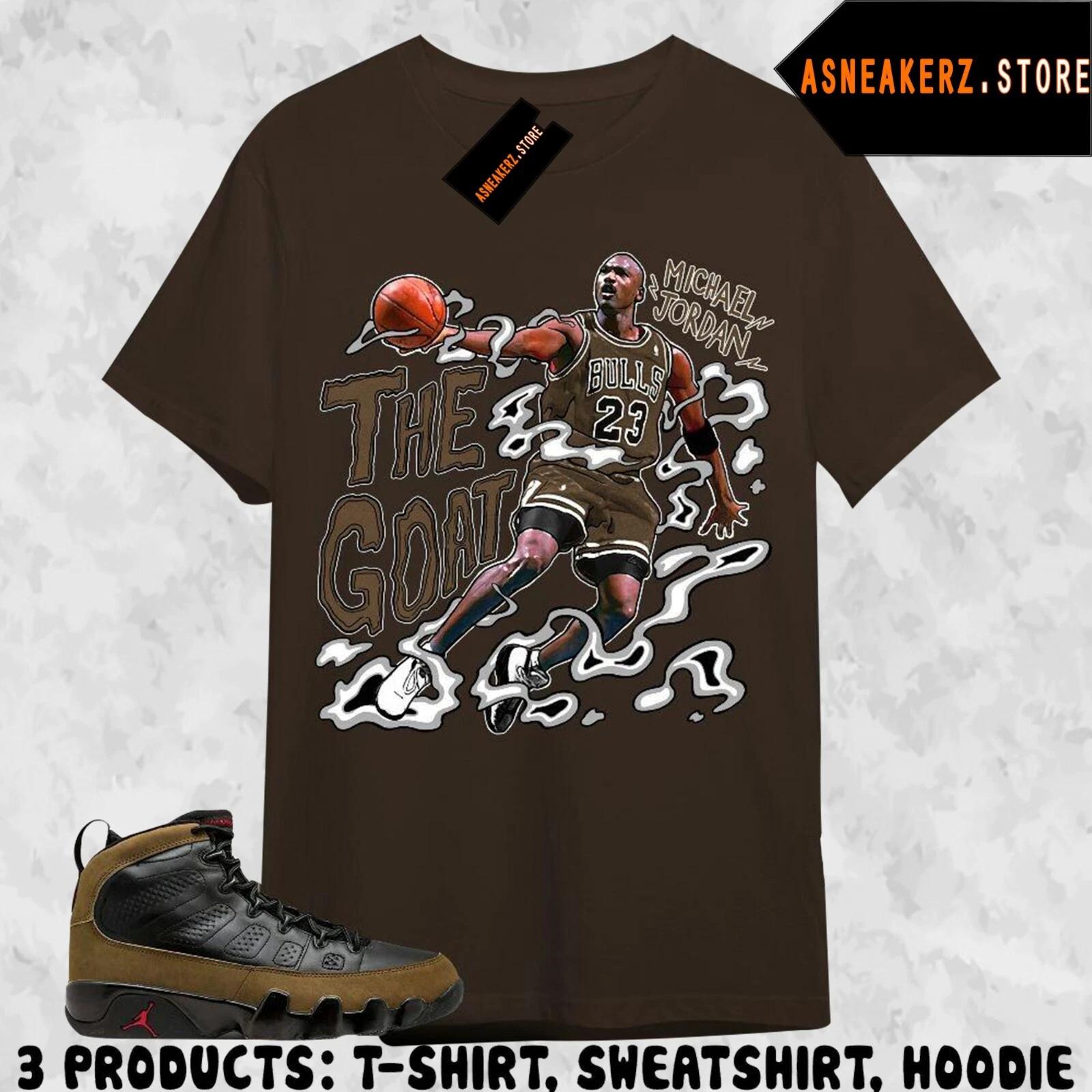 Shirt To Match AJ 9 Olive Sneaker Matching Tee The Goat MJ Tees T-Shirt XL
Shirt To Match AJ 9 Olive Sneaker Matching Tee The Goat MJ Tees T-Shirt XL