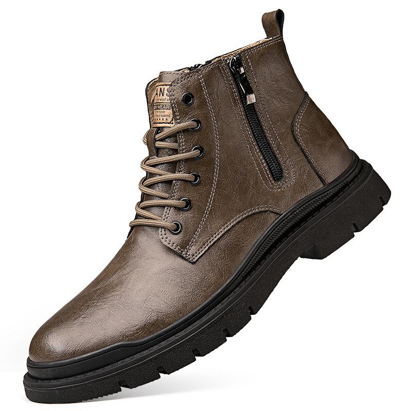 Men s shoes Martin boots autumn and winter new casual leather shoes platform-soled warm velvet British wind snow short boots tooling boots 45
Men s shoes Martin boots autumn and winter new casual leather shoes platform-soled warm velvet British wind snow short boots tooling boots 45