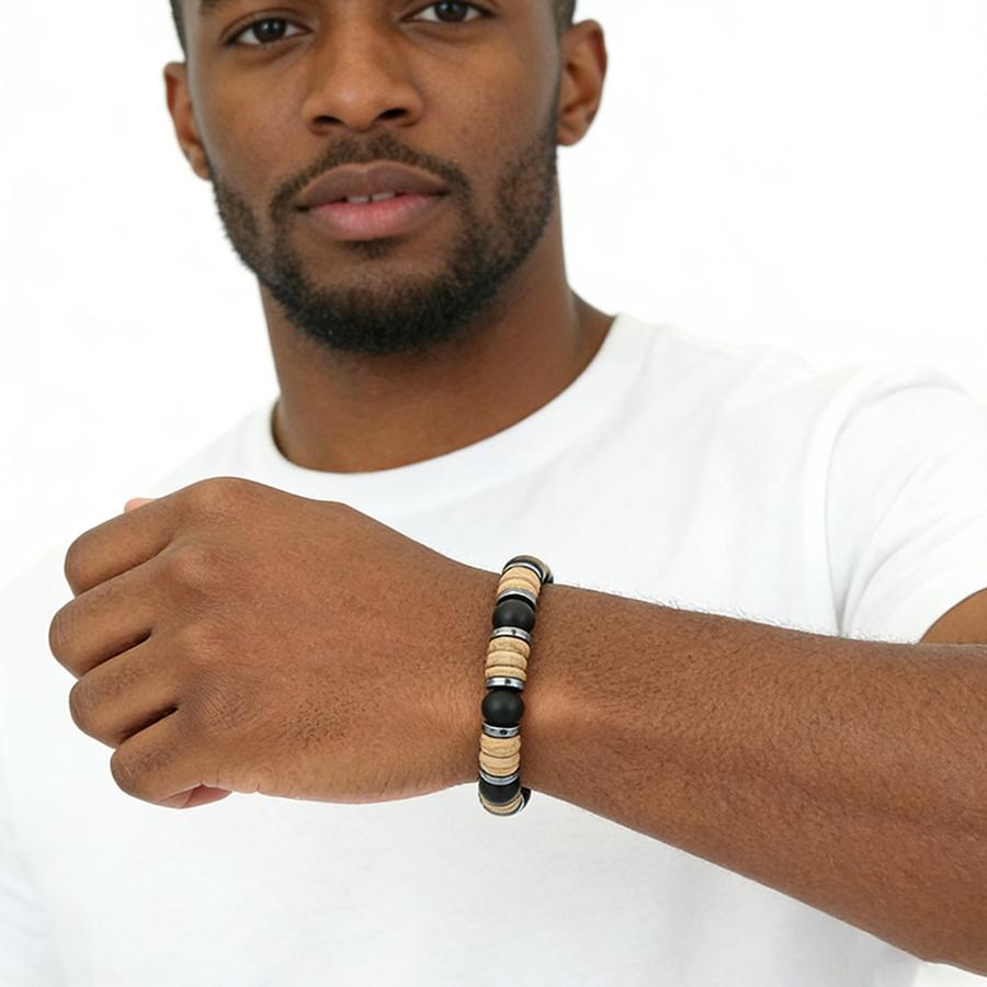 Minimalist Men Stretch Bracelet Wooden Obsidian Onyx Hematite Stone Healing Braslet Bohemian Yoga Jewelry Pulseria Homme Joias оникс
Minimalist Men Stretch Bracelet Wooden Obsidian Onyx Hematite Stone Healing Braslet Bohemian Yoga Jewelry Pulseria Homme Joias оникс