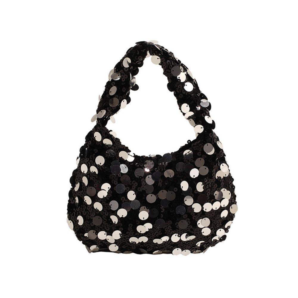 Silver Sequin Bag Cloth Blingbling Handbag Portable Girls чорний
Silver Sequin Bag Cloth Blingbling Handbag Portable Girls чорний