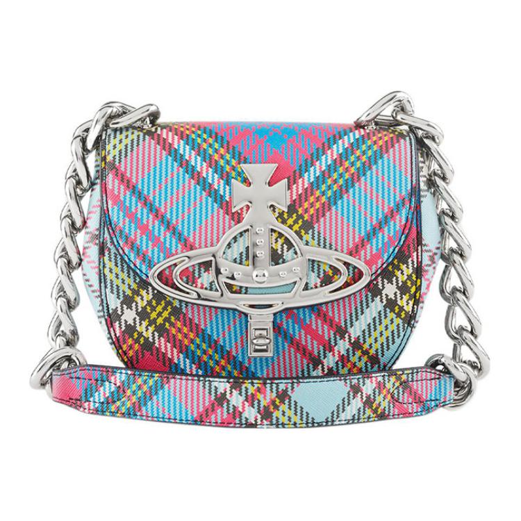 Vivienne Westwood Sofia Series Silver Hardware Vintage Style Lock Plaid Saddle Bag Women Shoulder Bag Multicolor 4304006US000VO102 Basic Set (Bag+Dust Bag)
Vivienne Westwood Sofia Series Silver Hardware Vintage Style Lock Plaid Saddle Bag Women Shoulder Bag Multicolor 4304006US000VO102 Basic Set (Bag+Dust Bag)