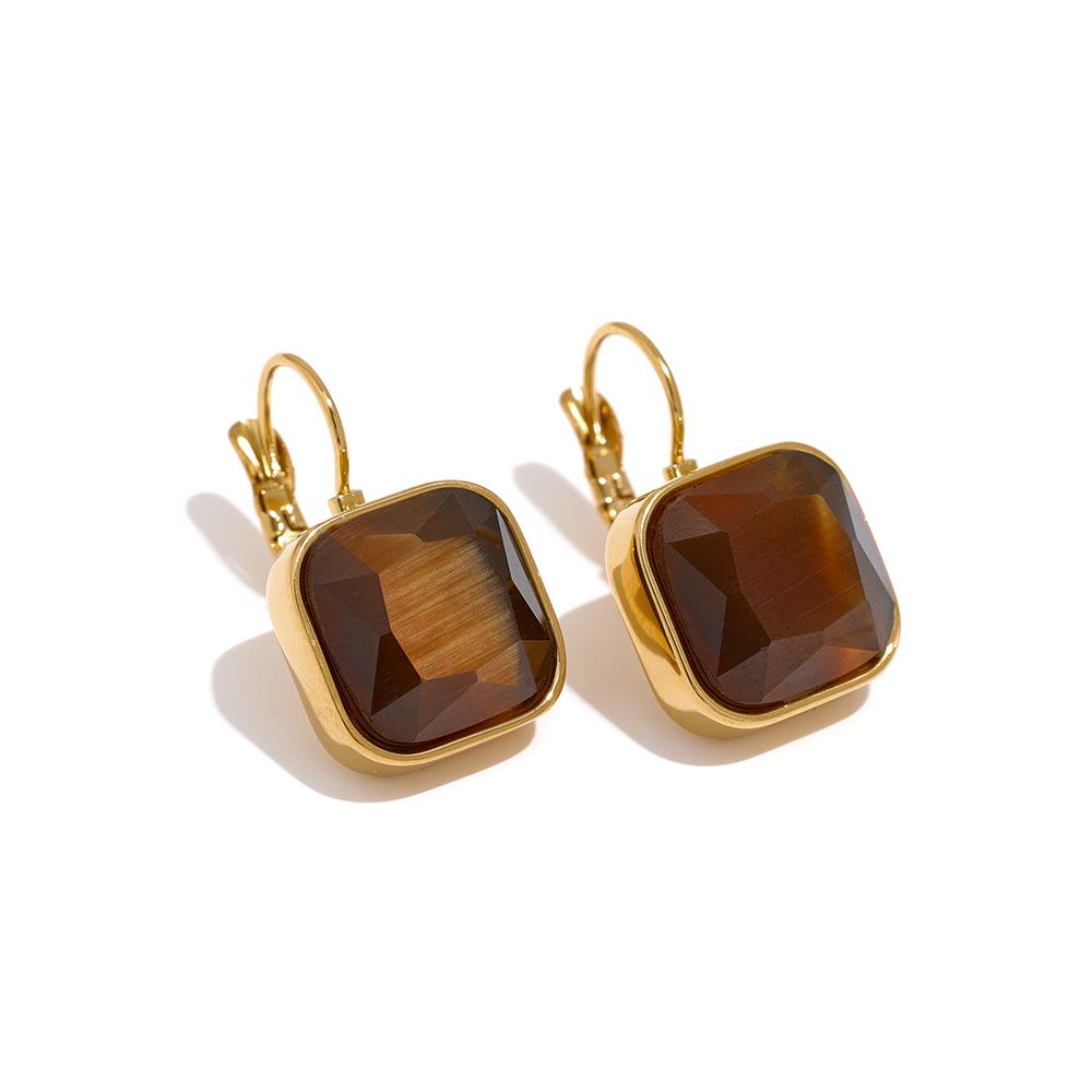 Yhpup Delicate Colorful Vintage Charm Square Opal Stone French Hook Earrings Stainless Steel 18k Gold Plated Waterproof Jewelry
Yhpup Delicate Colorful Vintage Charm Square Opal Stone French Hook Earrings Stainless Steel 18k Gold Plated Waterproof Jewelry