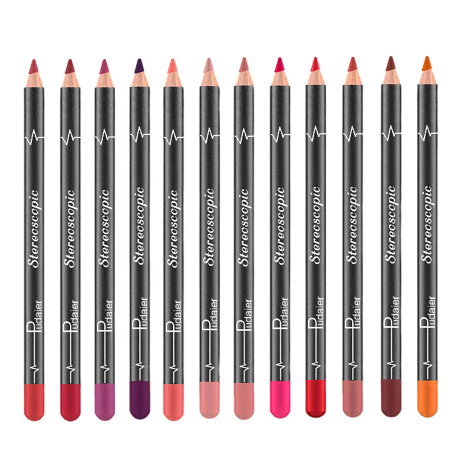 12 штук стойкого водостойкого карандаша для губ для косметического макияжа губ с матовой помадой-ручкой 12pcs
12 штук стойкого водостойкого карандаша для губ для косметического макияжа губ с матовой помадой-ручкой 12pcs