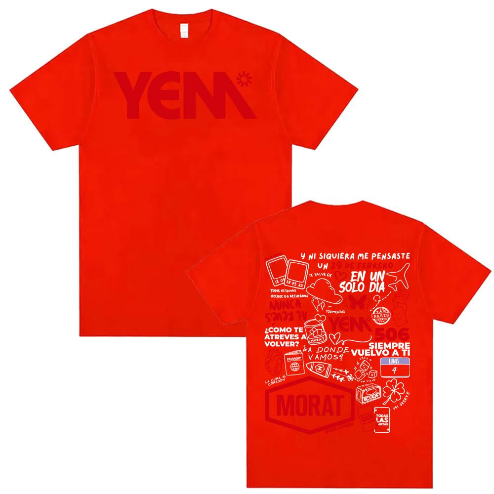 Morat Yem Album Print Pattern T-shirt for Men and Women Harajuku High Street Hip-hop 2025 Summer Pure Cotton 100% Print T-shirt M
Morat Yem Album Print Pattern T-shirt for Men and Women Harajuku High Street Hip-hop 2025 Summer Pure Cotton 100% Print T-shirt M