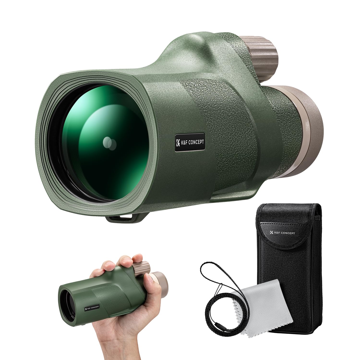 Concept Monocular 12x High Magnification Camera Tripod Connection Interface IP68 Waterproof Ultra Clear Telescope Lens Glasses Compatible High Grade
Concept Monocular 12x High Magnification Camera Tripod Connection Interface IP68 Waterproof Ultra Clear Telescope Lens Glasses Compatible High Grade