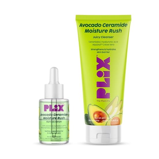 PLIX- THE PLANT FIX Barrier Repair Regime Combo с сывороткой Avocado Ceramide Moisture Rush | Упаковка из 2 шт. (30мл + 100мл)
PLIX- THE PLANT FIX Barrier Repair Regime Combo с сывороткой Avocado Ceramide Moisture Rush | Упаковка из 2 шт. (30мл + 100мл)