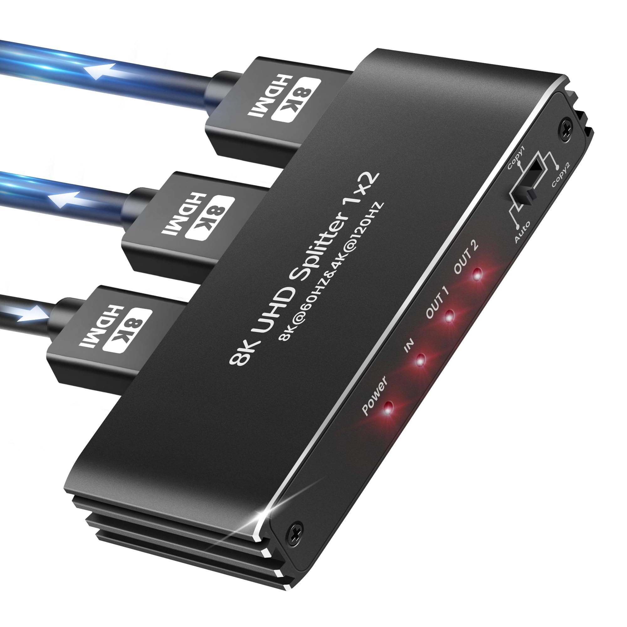 avedio links splitter input 2 game video output Splitter 2 screen simultaneous output HDMI bifurcated VRR HDR 3D 48Gbps HDCP RGB compatible model with
avedio links splitter input 2 game video output Splitter 2 screen simultaneous output HDMI bifurcated VRR HDR 3D 48Gbps HDCP RGB compatible model with