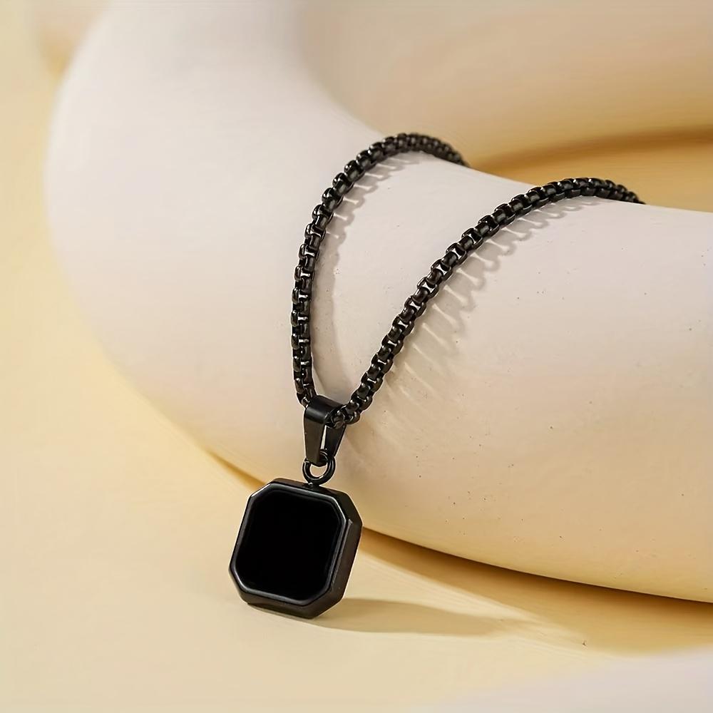 European and American Fashion Chain Black Color Square Pendant Necklace, Women s Personalized Trendy Holiday Party Zircon Gift
European and American Fashion Chain Black Color Square Pendant Necklace, Women s Personalized Trendy Holiday Party Zircon Gift