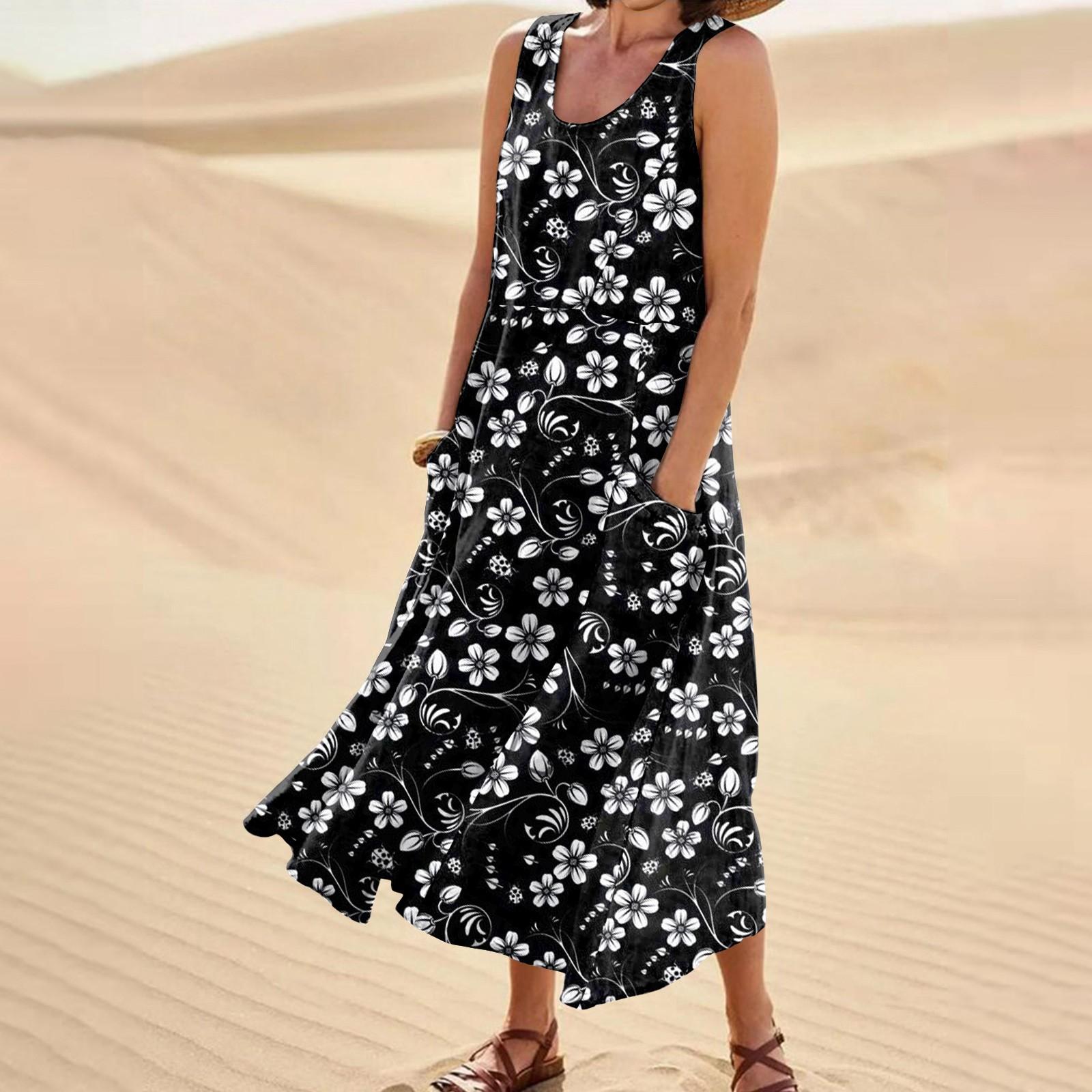 Women s Fashion Casual Colour Sleeveless Cotton Linen Pocket Dress XXXXXL чорний
Women s Fashion Casual Colour Sleeveless Cotton Linen Pocket Dress XXXXXL чорний