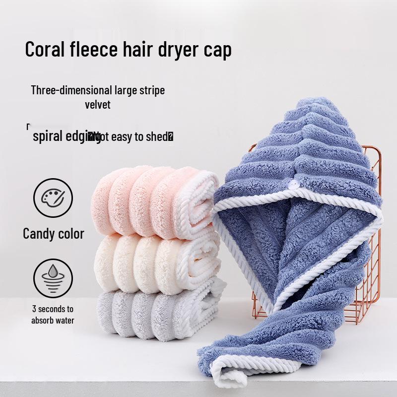 Thickened Quick-Dry Hair Drying Cap - Soft, Absorbent Coral Fleece Towel 60*25 cm королевский синий
Thickened Quick-Dry Hair Drying Cap - Soft, Absorbent Coral Fleece Towel 60*25 cm королевский синий