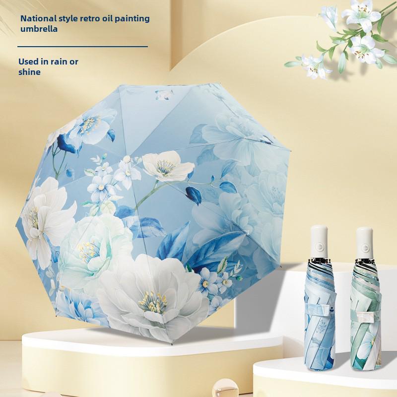 Зонт от солнца Peony, тройной, черный пластиковый, в китайском стиле, устойчивый к ультрафиолетовому излучению, складной, для защиты от солнца
Зонт от солнца Peony, тройной, черный пластиковый, в китайском стиле, устойчивый к ультрафиолетовому излучению, складной, для защиты от солнца