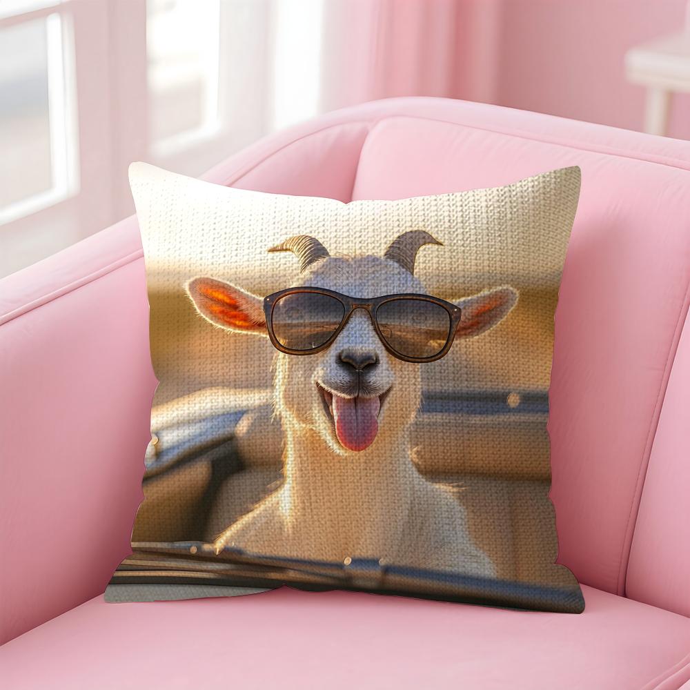 Funny Goat Cute Cushion Cover Natural Linen Pillow Case DoubleSided Print Decorative Sofa Pillowcase Home Decor Gift 30x30cm
Funny Goat Cute Cushion Cover Natural Linen Pillow Case DoubleSided Print Decorative Sofa Pillowcase Home Decor Gift 30x30cm