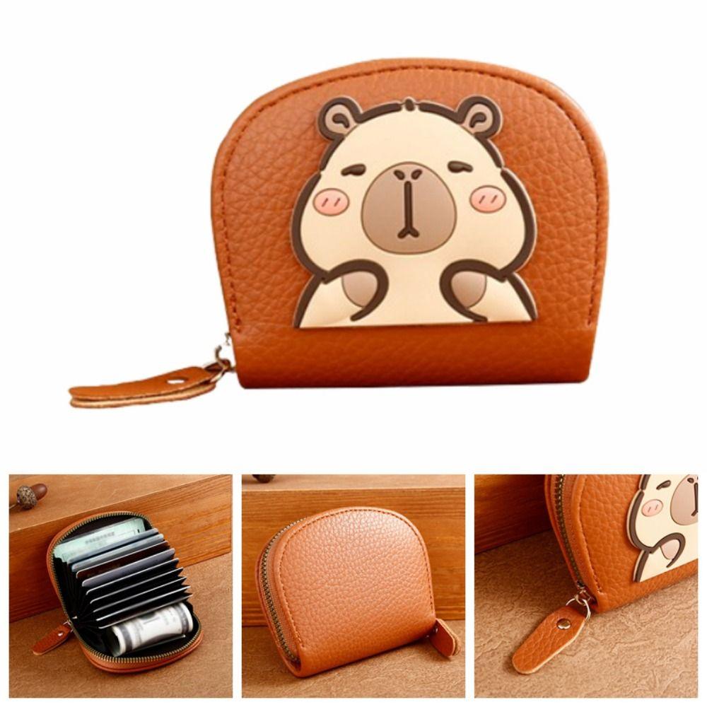 Unique Cartoon Capybara Card Bag Multi-Card Slot Card Storage Pouch Casual Mini Coin Purse Unisex
Unique Cartoon Capybara Card Bag Multi-Card Slot Card Storage Pouch Casual Mini Coin Purse Unisex
