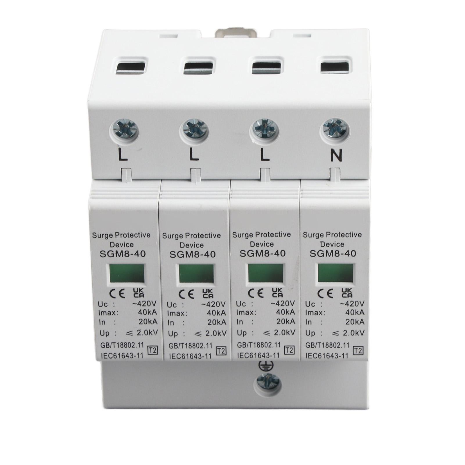 4P 40KA House Surge Din Rail Lowvoltage Protector Arrester Device for Thunder Protection
4P 40KA House Surge Din Rail Lowvoltage Protector Arrester Device for Thunder Protection