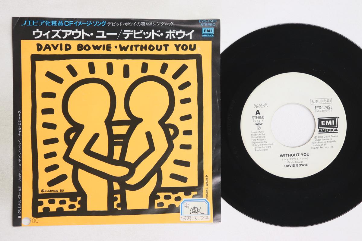 7inch Record DAVID BOWIE - Without You / Criminal World EYS17451PROMO EMI AMERICA 1983 Japan Rock Used
7inch Record DAVID BOWIE - Without You / Criminal World EYS17451PROMO EMI AMERICA 1983 Japan Rock Used