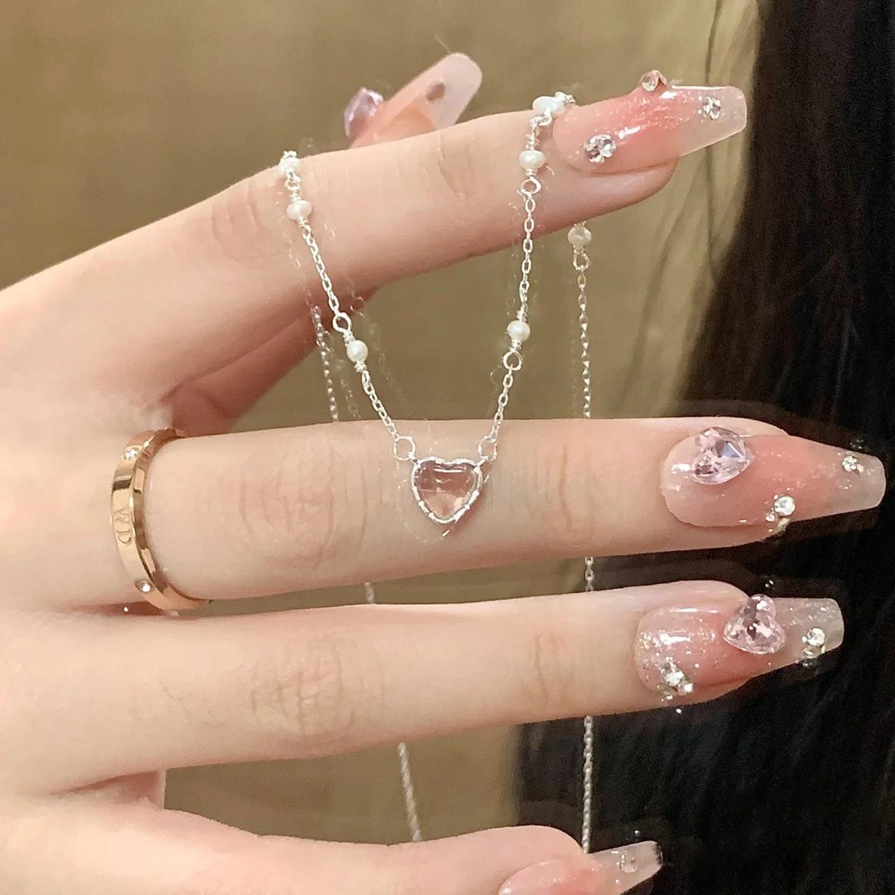 Винтажное ожерелье в стиле Харадзюку в готическом стиле с розовым сердечком, цепочки-колье, ожерелья для женщин, эстетические аксессуары, ювелирные изделия
Винтажное ожерелье в стиле Харадзюку в готическом стиле с розовым сердечком, цепочки-колье, ожерелья для женщин, эстетические аксессуары, ювелирные изделия