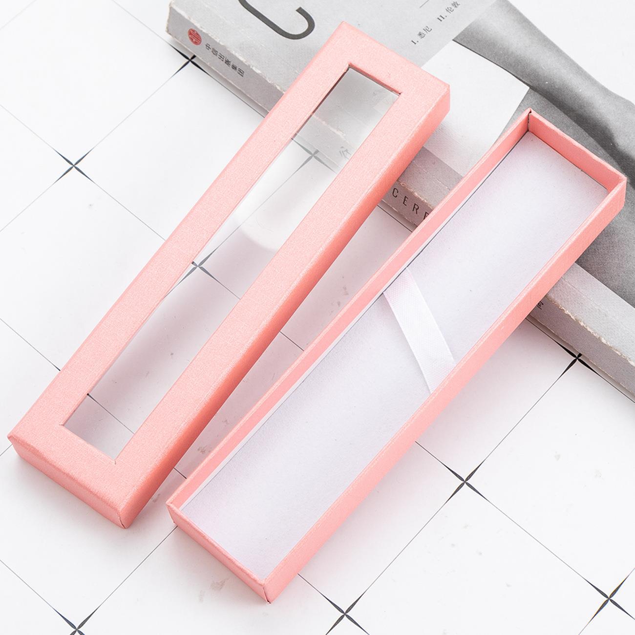 Pencil Case Transparent Window Business Office Paper Gift Pen Box Case Cardboard Pen Box Pen Wrapping Supplies Caixa De Lápis
Pencil Case Transparent Window Business Office Paper Gift Pen Box Case Cardboard Pen Box Pen Wrapping Supplies Caixa De Lápis