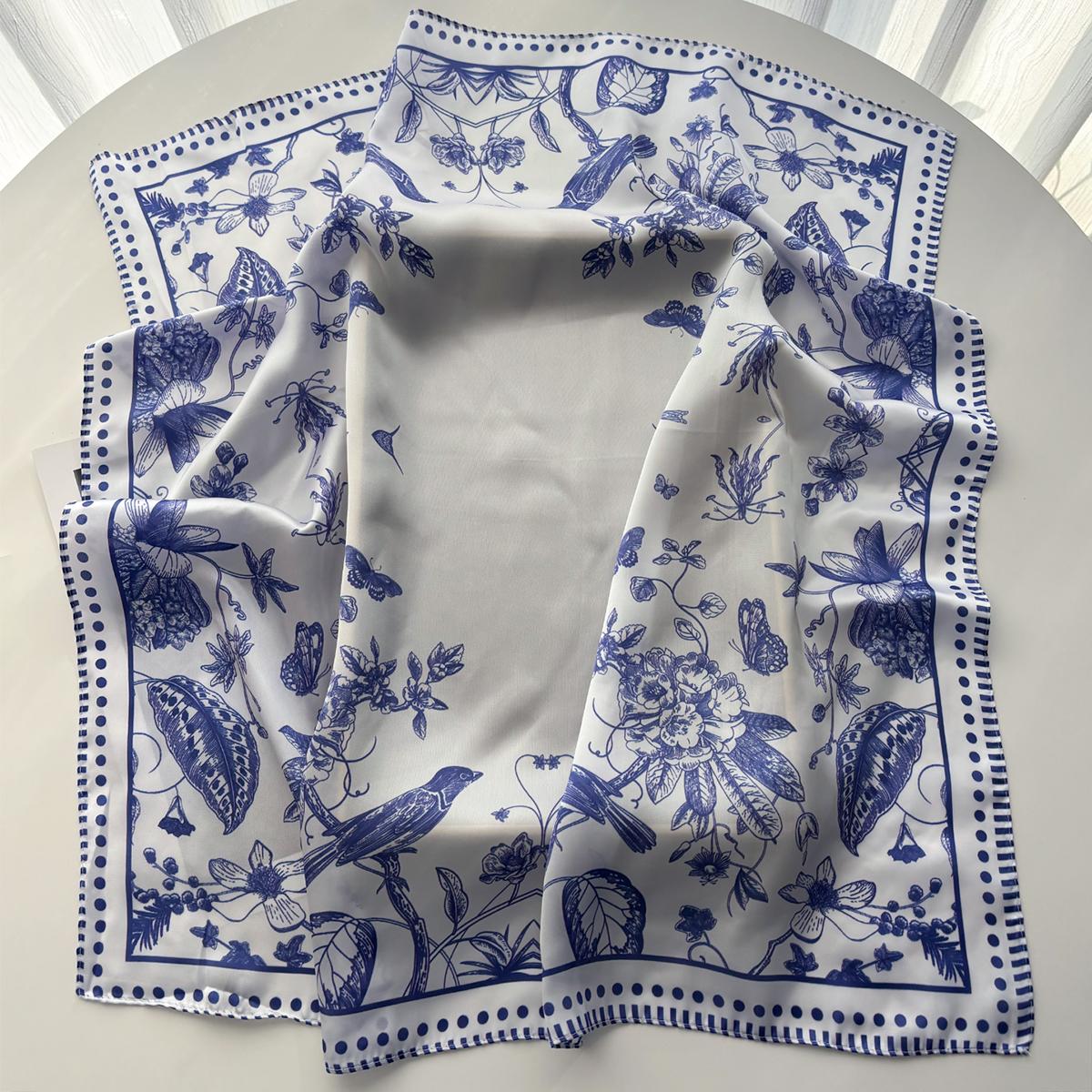 Women Square Scarf Silk Imitation Elegant Floral Print Neckerchief Bandana Lady Shawl Scarves Wrap Head Hair Band Ties
Women Square Scarf Silk Imitation Elegant Floral Print Neckerchief Bandana Lady Shawl Scarves Wrap Head Hair Band Ties