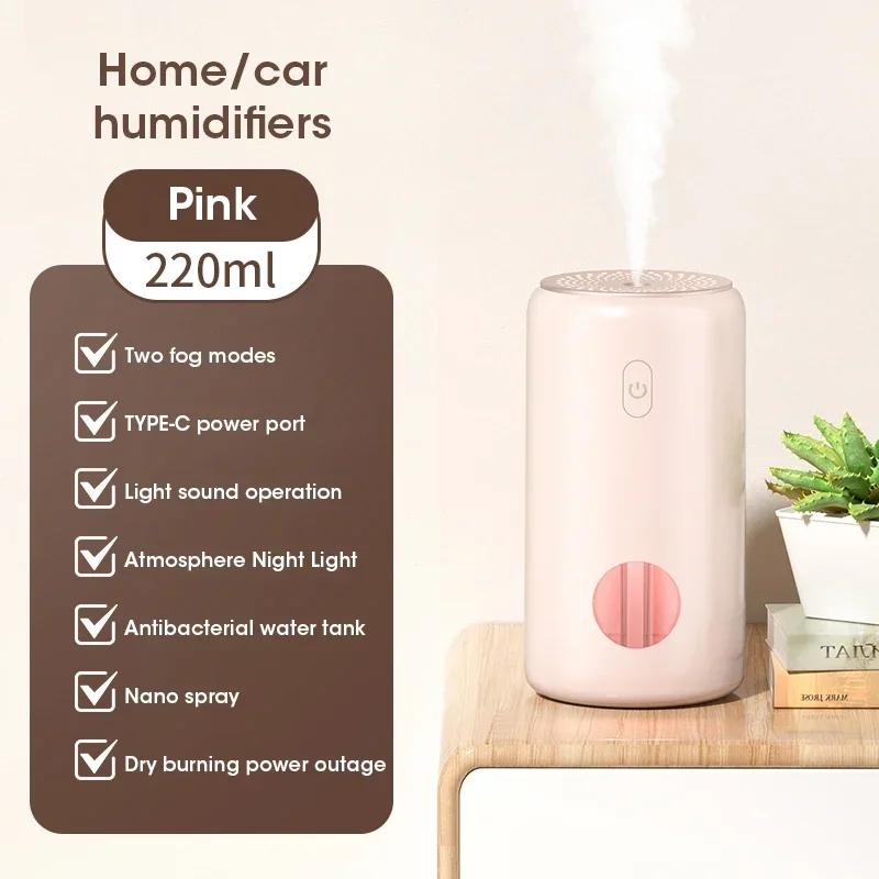 250ml Mini Humidifier USB Air Humidifier Mist Diffuser Water Sprayer with Soft LED Night Light for Office Car Bedroom Low Noise розовый
250ml Mini Humidifier USB Air Humidifier Mist Diffuser Water Sprayer with Soft LED Night Light for Office Car Bedroom Low Noise розовый
