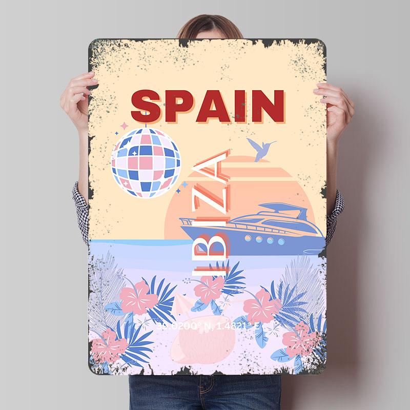 Spain Ibiza Travel Tin Plaque Poster Customized Wall Art Retro Vintage Metal Signs for Man Cave Mancave Decoration Room Decor 20x30cm(7.8x11.8inch)
Spain Ibiza Travel Tin Plaque Poster Customized Wall Art Retro Vintage Metal Signs for Man Cave Mancave Decoration Room Decor 20x30cm(7.8x11.8inch)