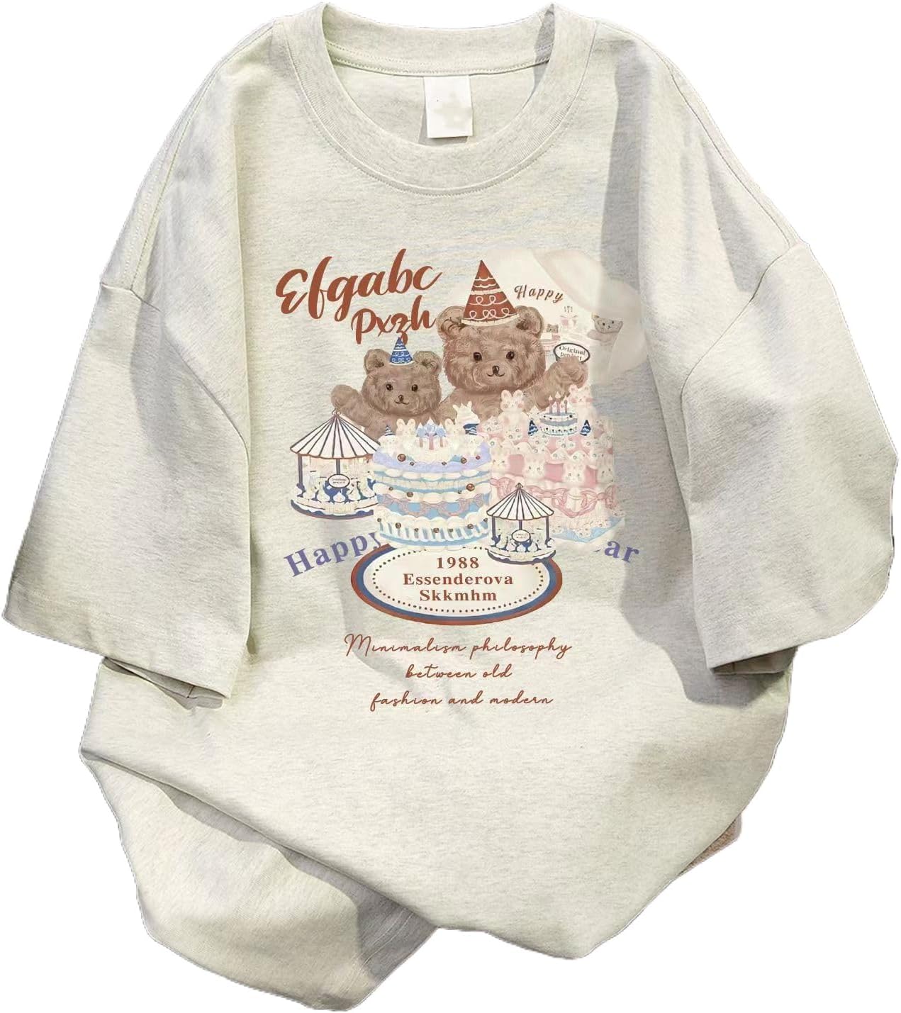 Harajuku Cotton Cutecore Bear Graphic Oversized Tshirts Y2K Grunge 2000s Baggy Crewneck Tees Top Summer Streetwear S разноцветный
Harajuku Cotton Cutecore Bear Graphic Oversized Tshirts Y2K Grunge 2000s Baggy Crewneck Tees Top Summer Streetwear S разноцветный