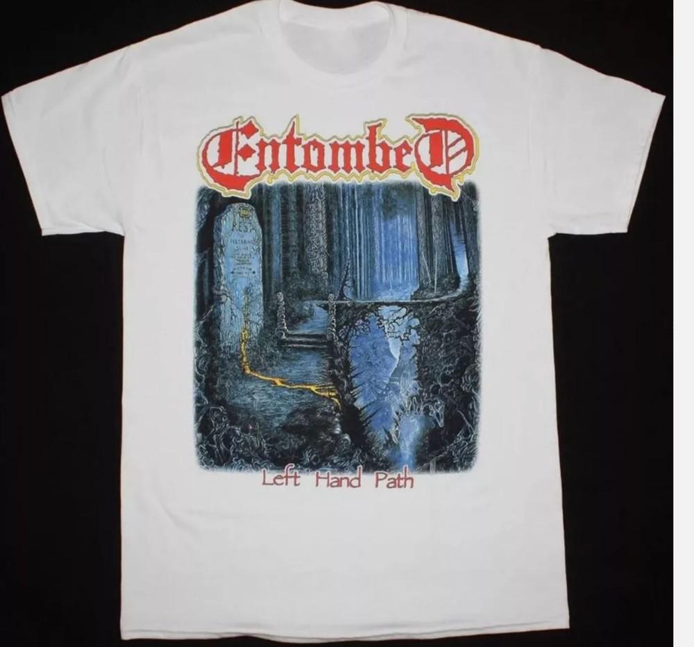 Entombed Left Hand Path Подарок для фаната Белая футболка с коротким рукавом Полный размер Унисекс S
Entombed Left Hand Path Подарок для фаната Белая футболка с коротким рукавом Полный размер Унисекс S