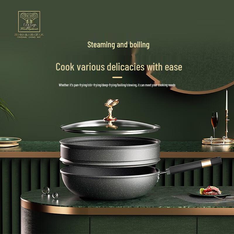 Huoxiang Rolls-Royce Series Cast Iron Wok
Huoxiang Rolls-Royce Series Cast Iron Wok