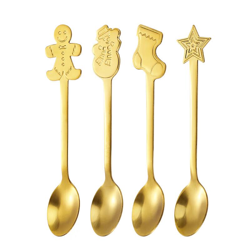UD Stainless Steel Christmas Spoon Set Gold Four-piece Set (OPP Bag)
UD Stainless Steel Christmas Spoon Set Gold Four-piece Set (OPP Bag)