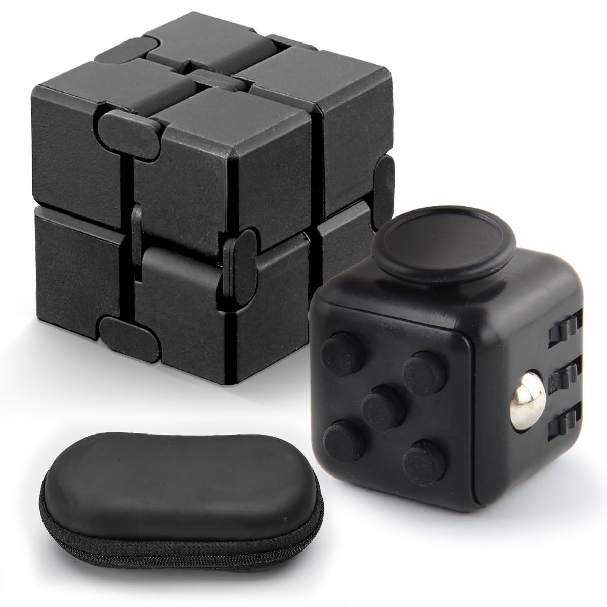 SALUDABLE Fidget Cube Infinity Cube Infinite Stress Relief Toy Set (Black)
SALUDABLE Fidget Cube Infinity Cube Infinite Stress Relief Toy Set (Black)