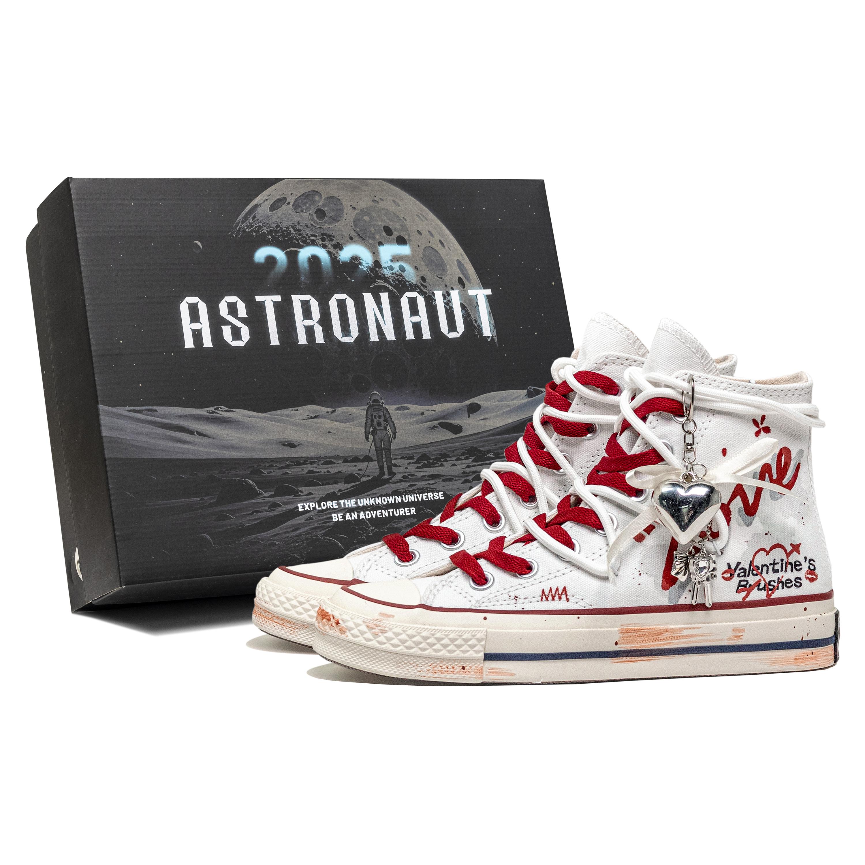 Converse Chuck 70 Great Painting Journey, Overlapping Love Abrasion Resistant High top Canvas Shoes Unisex Red White 162056C(Team256-SBOX) 39
Converse Chuck 70 Great Painting Journey, Overlapping Love Abrasion Resistant High top Canvas Shoes Unisex Red White 162056C(Team256-SBOX) 39