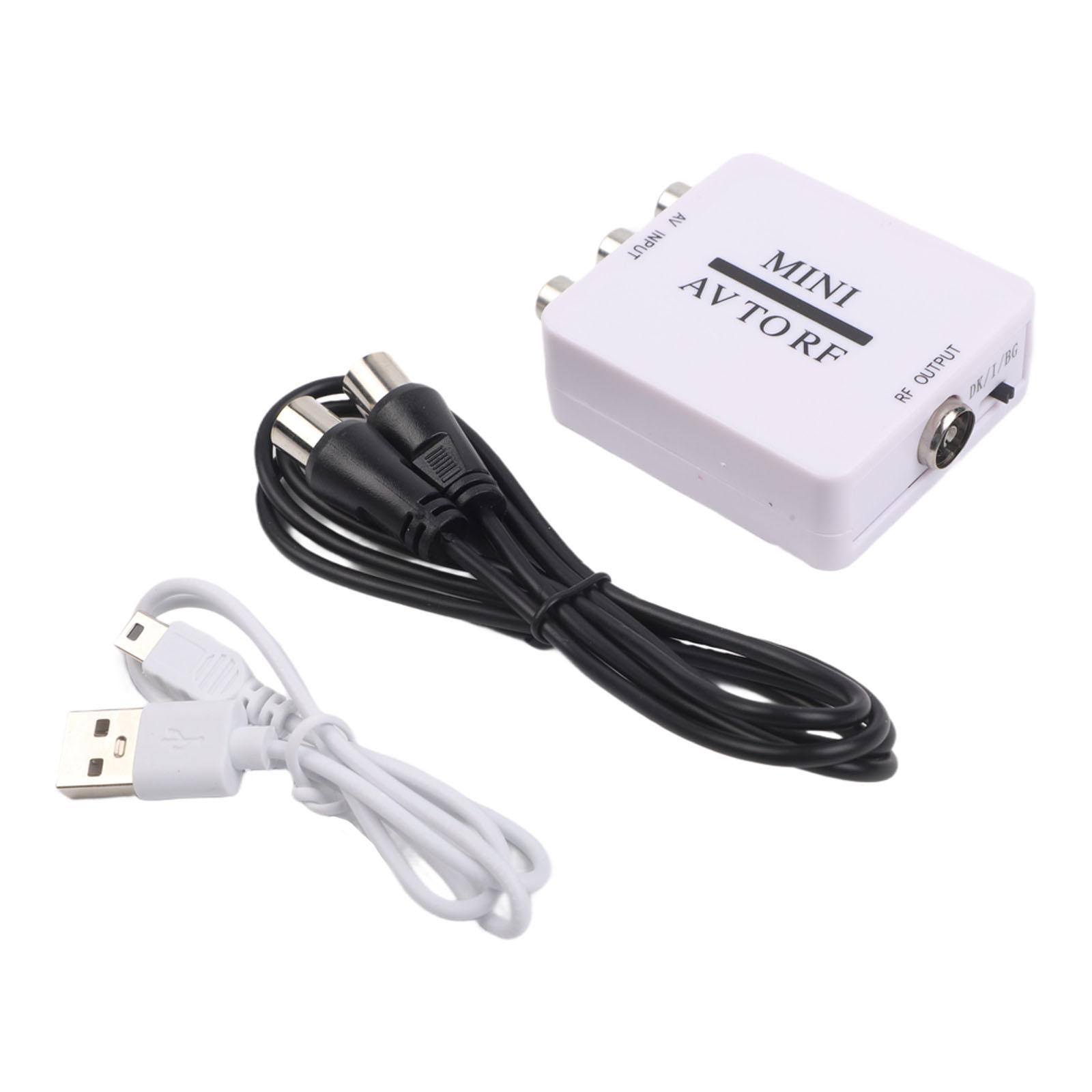 For TV For VCR Coaxial Adapter AV To RF Modulator Audio Signal Conversion Low Power Consumption Portable Design China Mainland
For TV For VCR Coaxial Adapter AV To RF Modulator Audio Signal Conversion Low Power Consumption Portable Design China Mainland