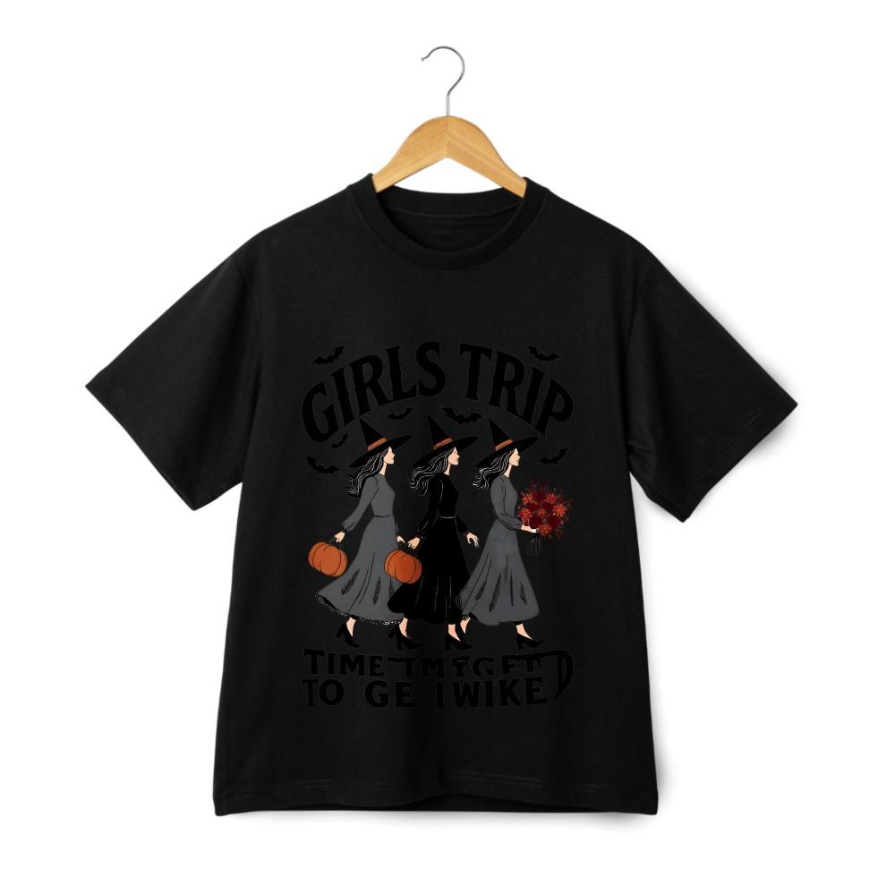 Halloween Girls Trip Witch-themed Cartoon Casual T-shirt | (Black and White ) 4XL
Halloween Girls Trip Witch-themed Cartoon Casual T-shirt | (Black and White ) 4XL