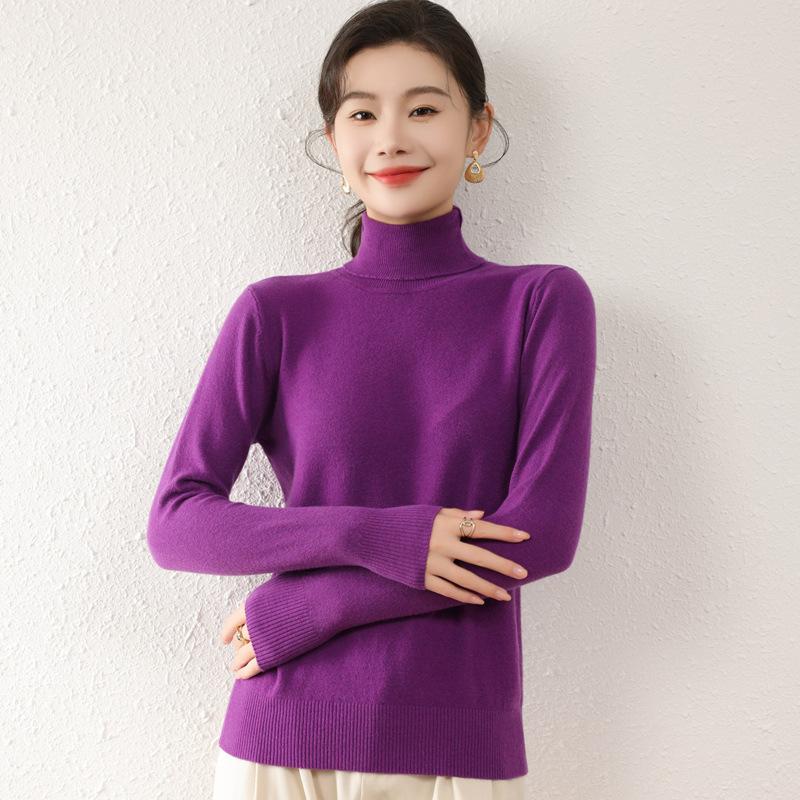 Осенне-зимний женский трикотаж с высоким воротником и лацканами, сто ярдов, большой размер, облегающий трикотаж XXL фиолетовый
Осенне-зимний женский трикотаж с высоким воротником и лацканами, сто ярдов, большой размер, облегающий трикотаж XXL фиолетовый