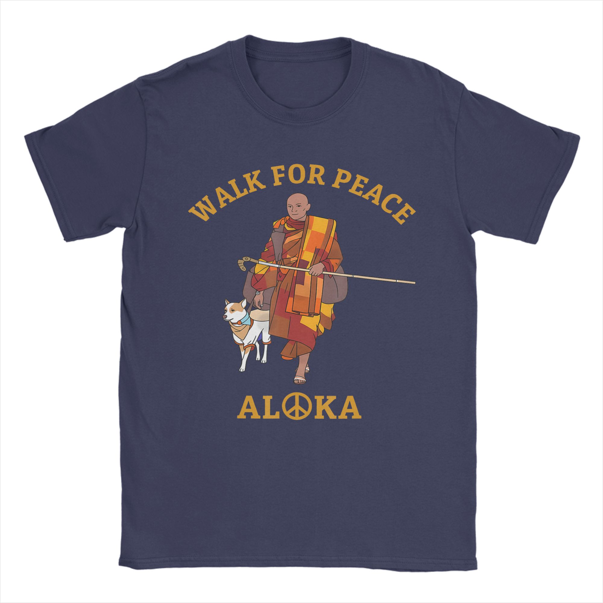 Men Walk for Peace Monks with Aloka Dog T Shirt Cotton Clothing Humorous Short Sleeve O Neck Tees Original TShirts 4XL
Men Walk for Peace Monks with Aloka Dog T Shirt Cotton Clothing Humorous Short Sleeve O Neck Tees Original TShirts 4XL