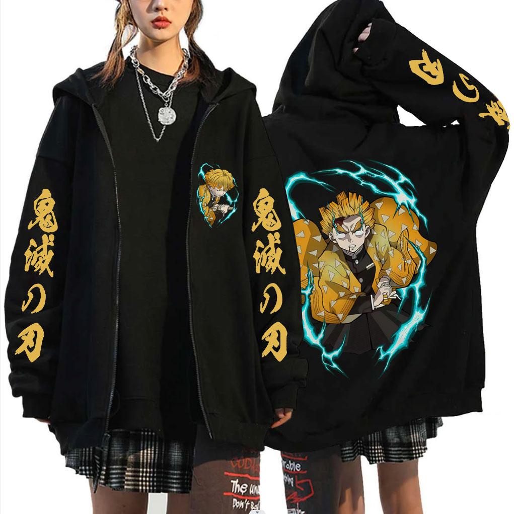 Anime Demon Slayer Agatsuma Zenitsu Graphic Zipper Hoodie Men Women Clothing Cartoon Zip Up Sweatshirt Oversized Zip Up Jacket 2XL чорний
Anime Demon Slayer Agatsuma Zenitsu Graphic Zipper Hoodie Men Women Clothing Cartoon Zip Up Sweatshirt Oversized Zip Up Jacket 2XL чорний