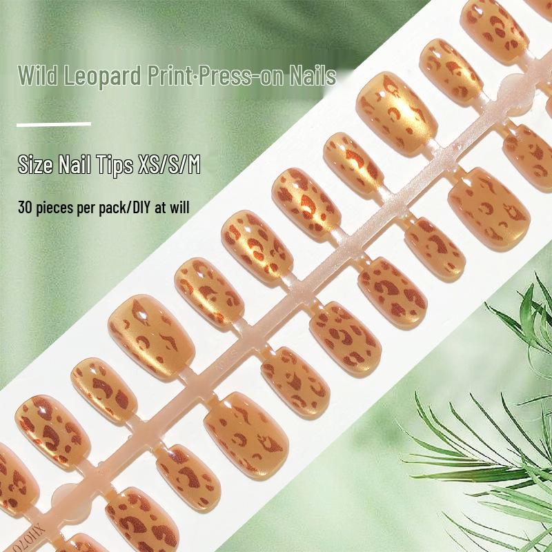 Leopard Print Amber Cat Eye Nail Art Patches: Autumn Winter Collection - 30 Piece Set for a Sweet and Spicy Style
Leopard Print Amber Cat Eye Nail Art Patches: Autumn Winter Collection - 30 Piece Set for a Sweet and Spicy Style