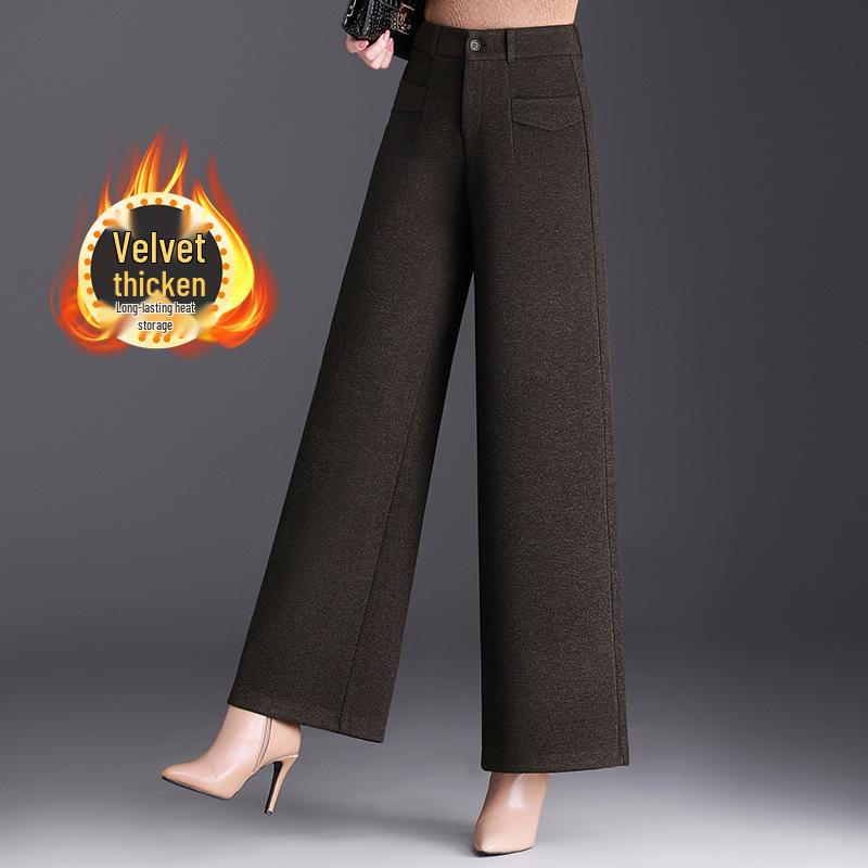 Women s Coffee Wool Flannel Wide-Leg Pants: New Winter Style, Plus Velvet, Loose Fit, High-Waisted, Slimming, Straight-Leg, Long. Medium кофейный
Women s Coffee Wool Flannel Wide-Leg Pants: New Winter Style, Plus Velvet, Loose Fit, High-Waisted, Slimming, Straight-Leg, Long. Medium кофейный