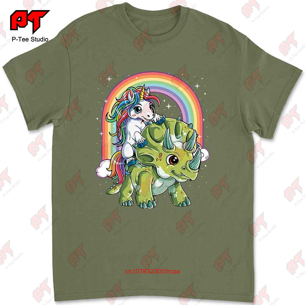 Unicorn Riding Dinosaur Triceratops Rainbow Tshirt JW3K 4XL
Unicorn Riding Dinosaur Triceratops Rainbow Tshirt JW3K 4XL